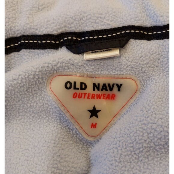 Old navy  Womens M black DOWN filled puffer Vest jacket outdoor gorpcore Zip - Picture 11 of 11